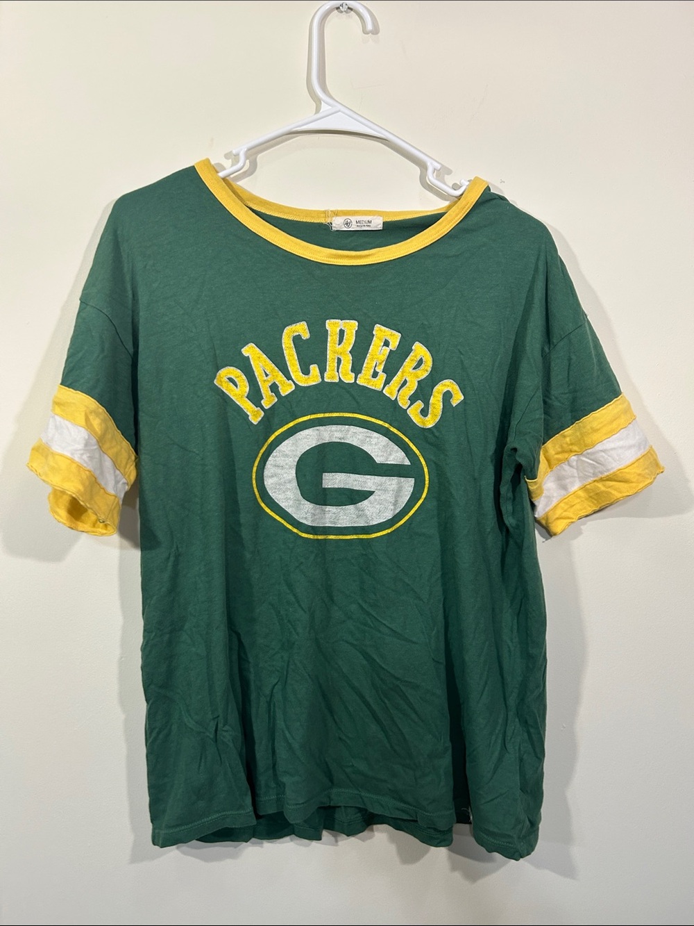 47 Brand Green & Yellow Packers Short Sleeve Tee